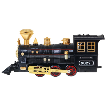 Duża Kolejka z funkcją Dymu dla dzieci 5+ Tory do złożenia + Pociąg z wagonami